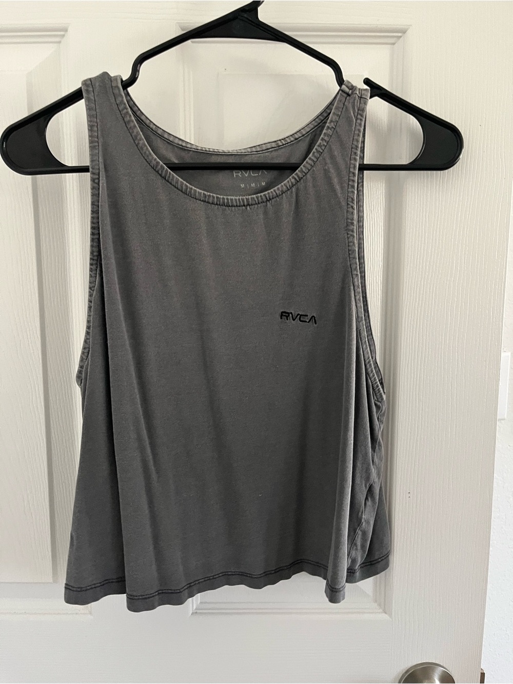 RVCA Women's Charcoal Gray Boxy Cropped Tank